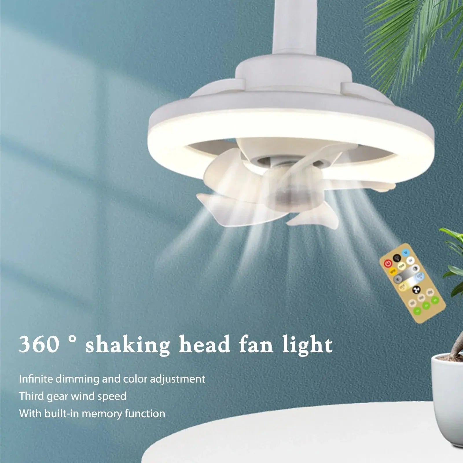 Contemporary Flush Mount Ceiling Fan with Remote and Quiet Motor