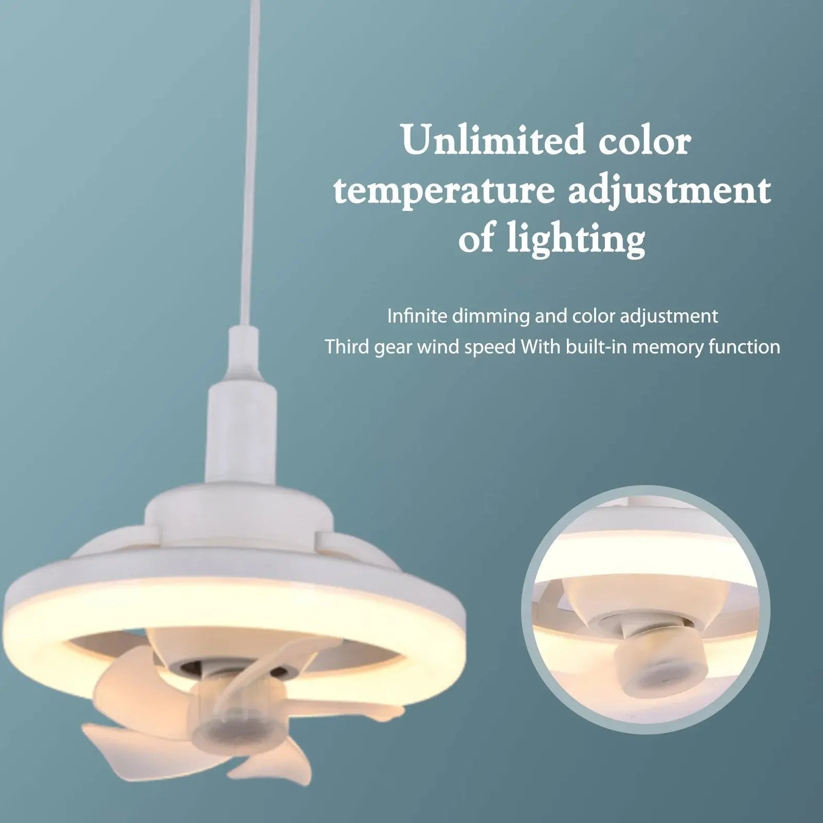 Contemporary Flush Mount Ceiling Fan with Remote and Quiet Motor