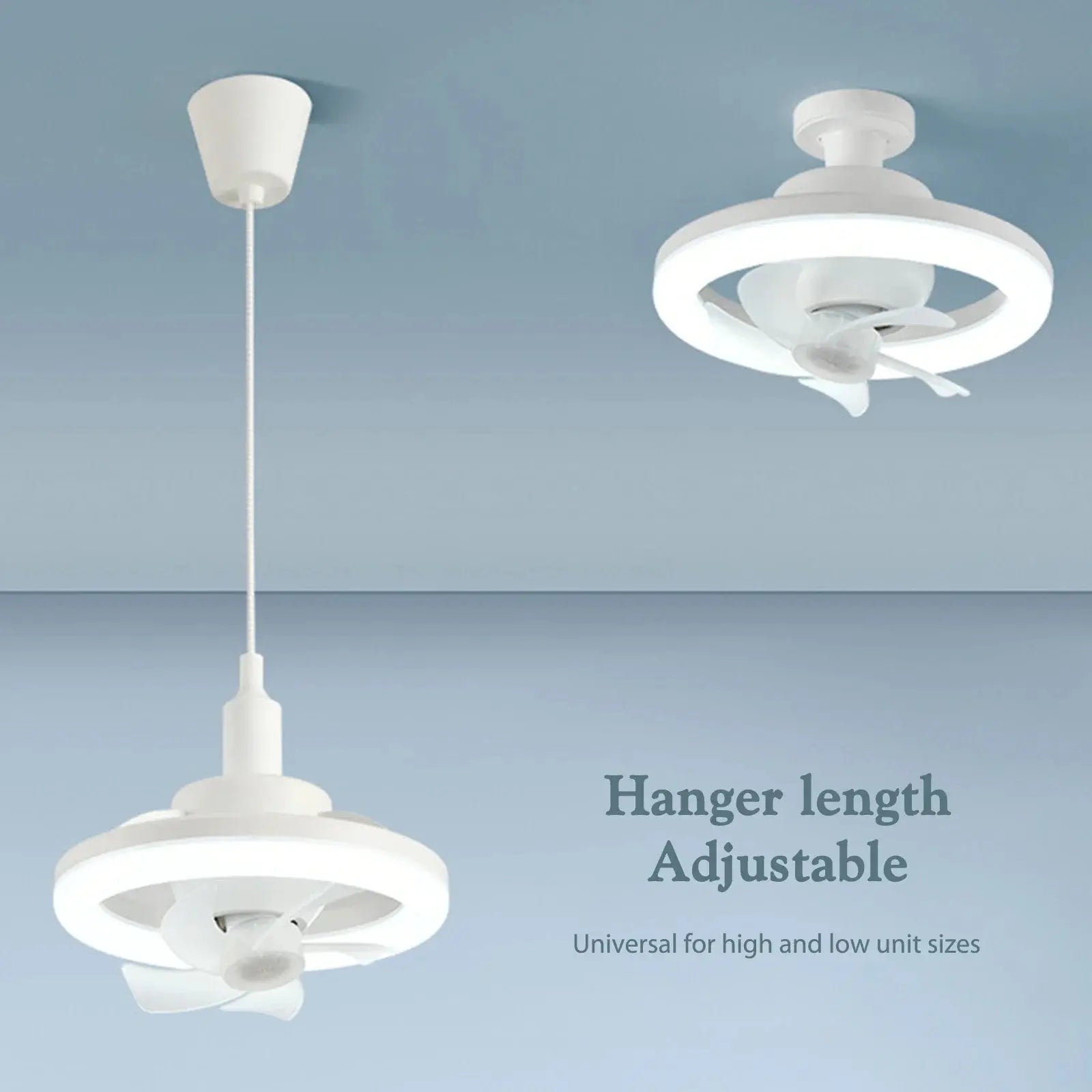 Contemporary Flush Mount Ceiling Fan with Remote and Quiet Motor