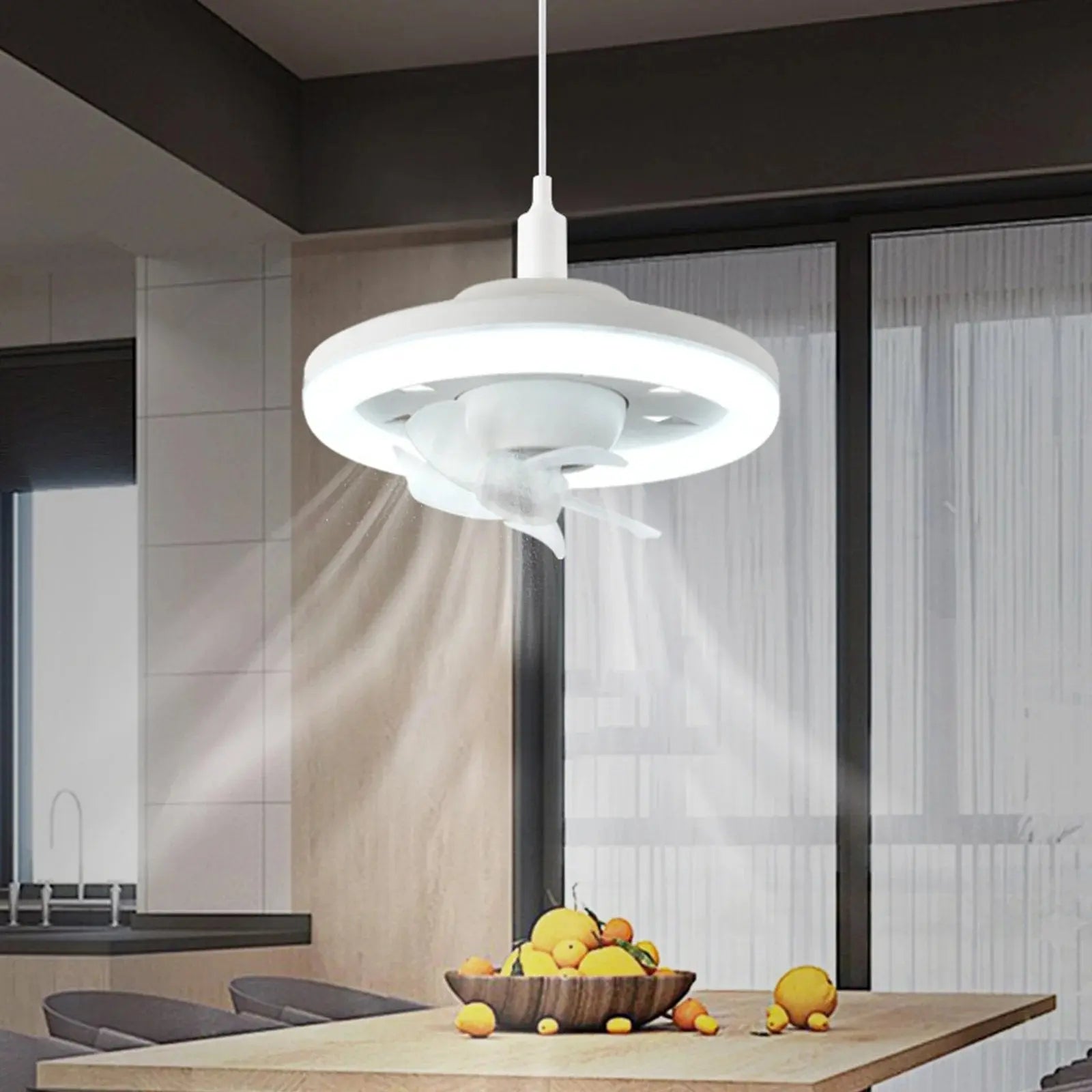Contemporary Flush Mount Ceiling Fan with Remote and Quiet Motor