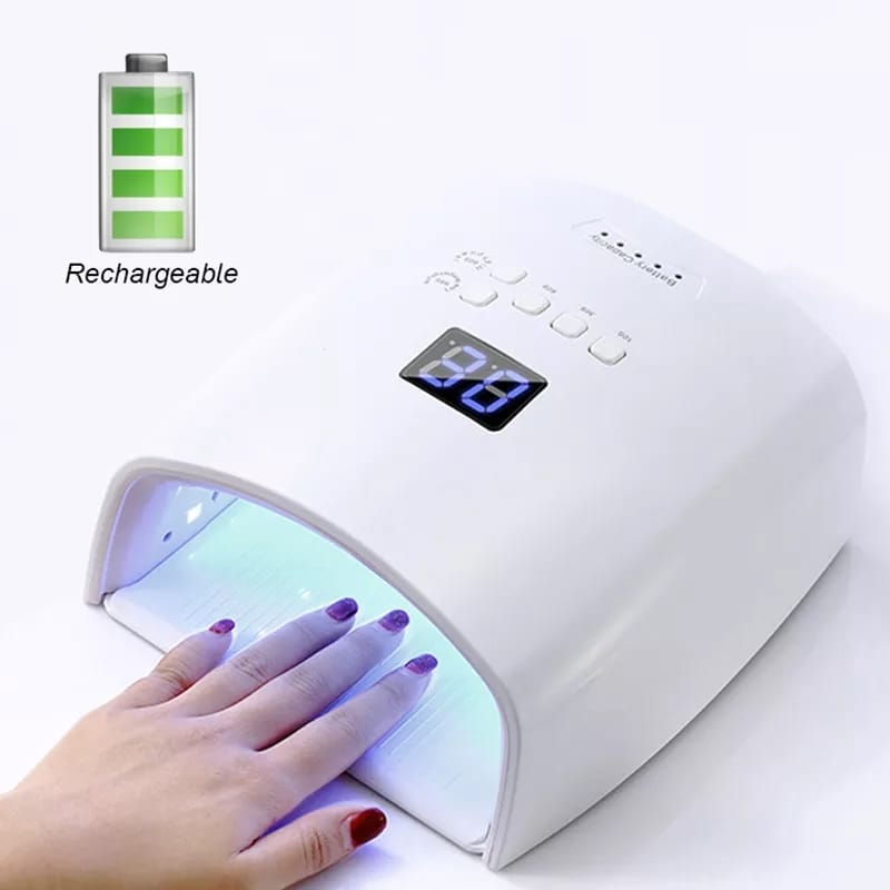 Portable LED Nail Dryer with Smart Sensor – Rechargeable UV Lamp