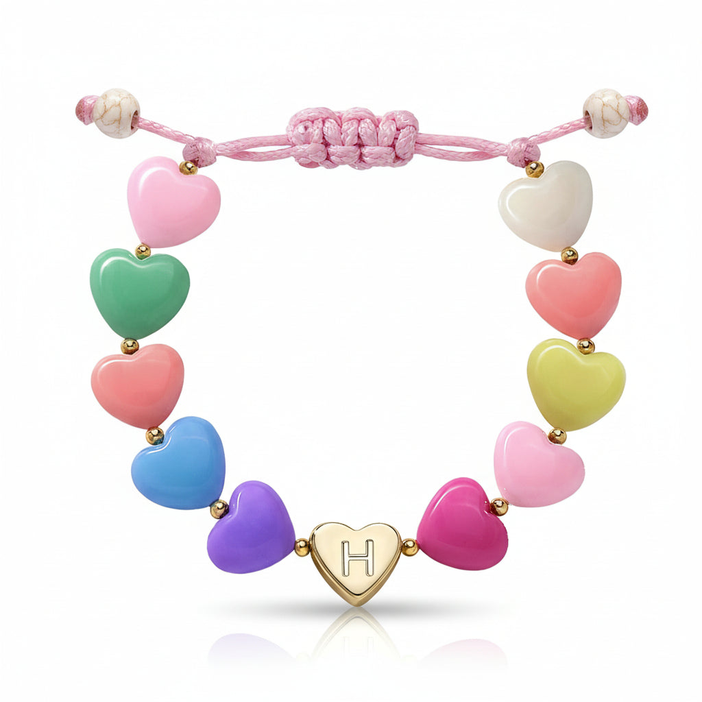 Customized Heart Charm Bracelet for Mother's Day Gift