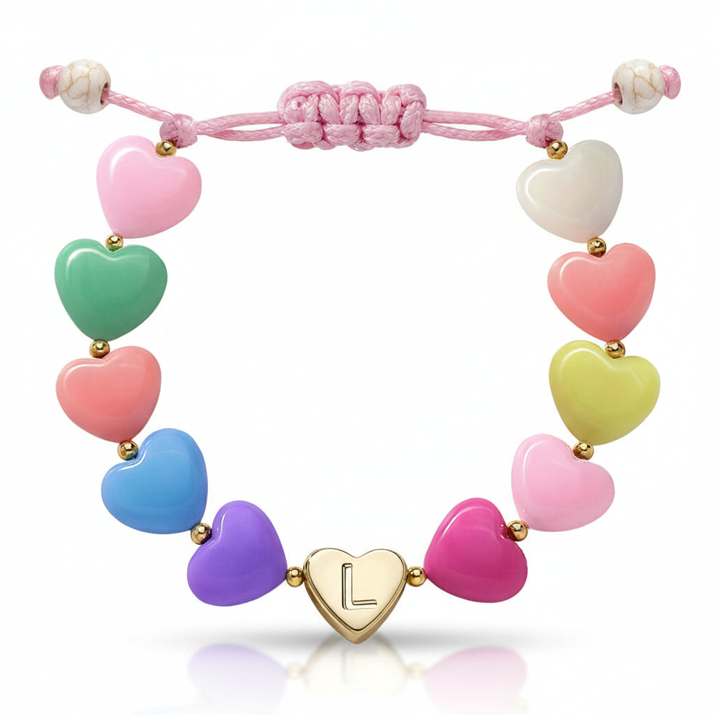 Customized Heart Charm Bracelet for Mother's Day Gift