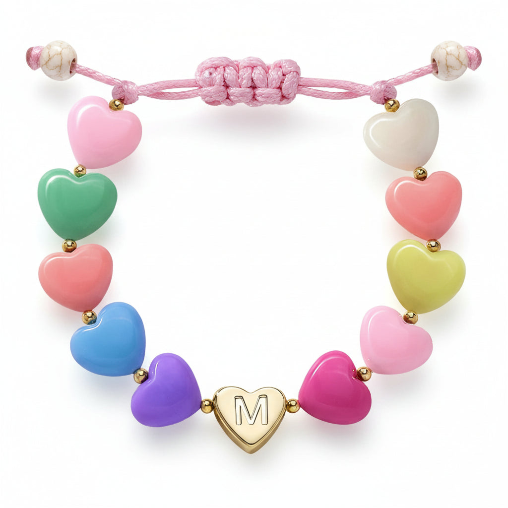 Customized Heart Charm Bracelet for Mother's Day Gift