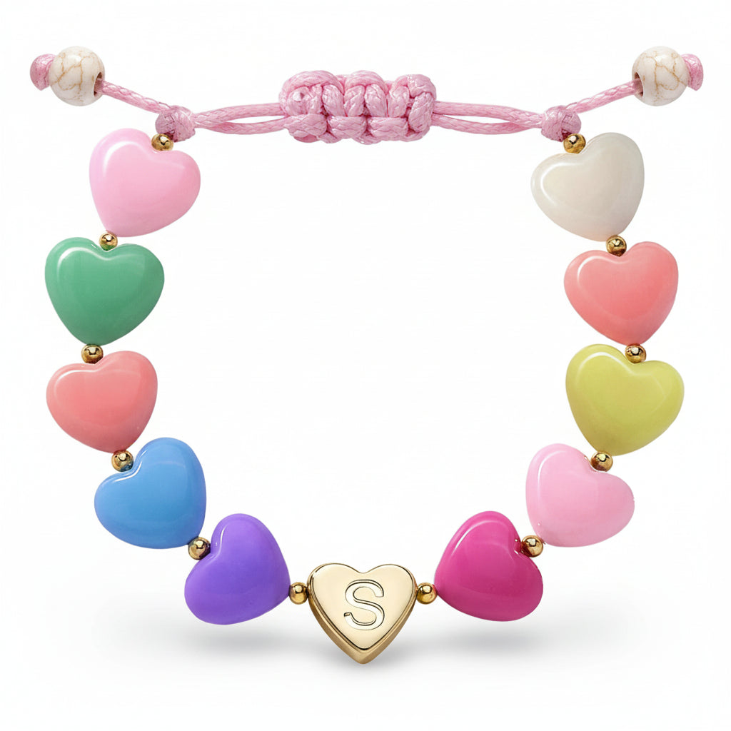 Customized Heart Charm Bracelet for Mother's Day Gift