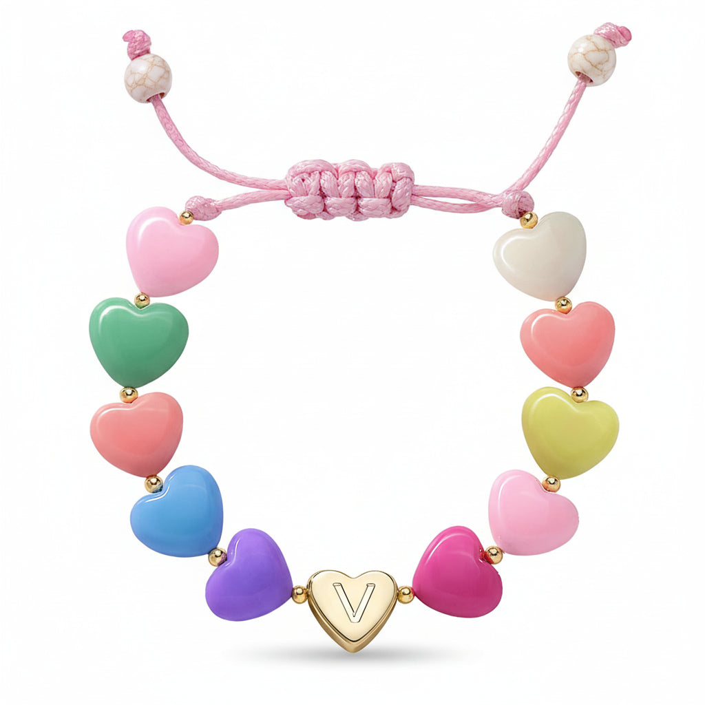 Customized Heart Charm Bracelet for Mother's Day Gift