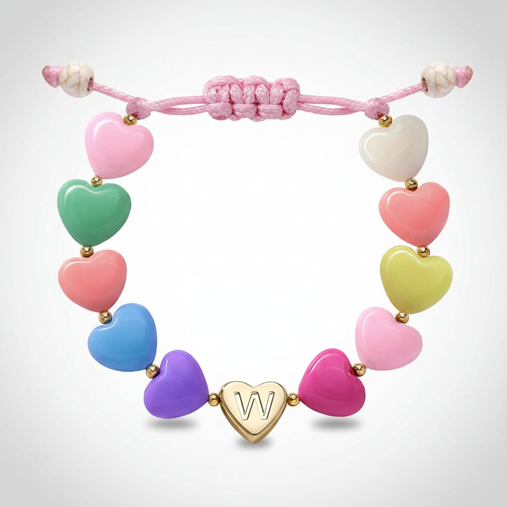 Customized Heart Charm Bracelet for Mother's Day Gift