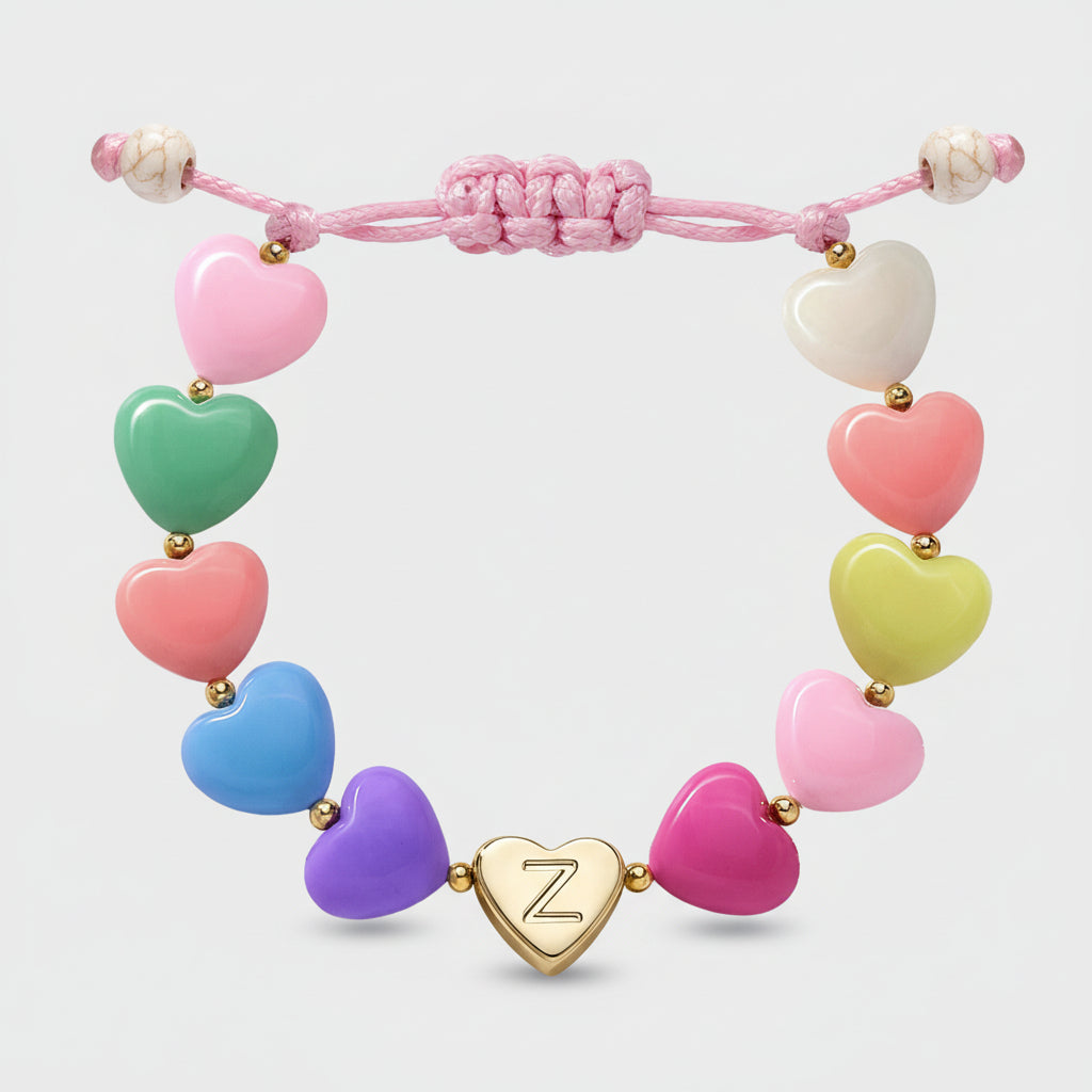 Customized Heart Charm Bracelet for Mother's Day Gift