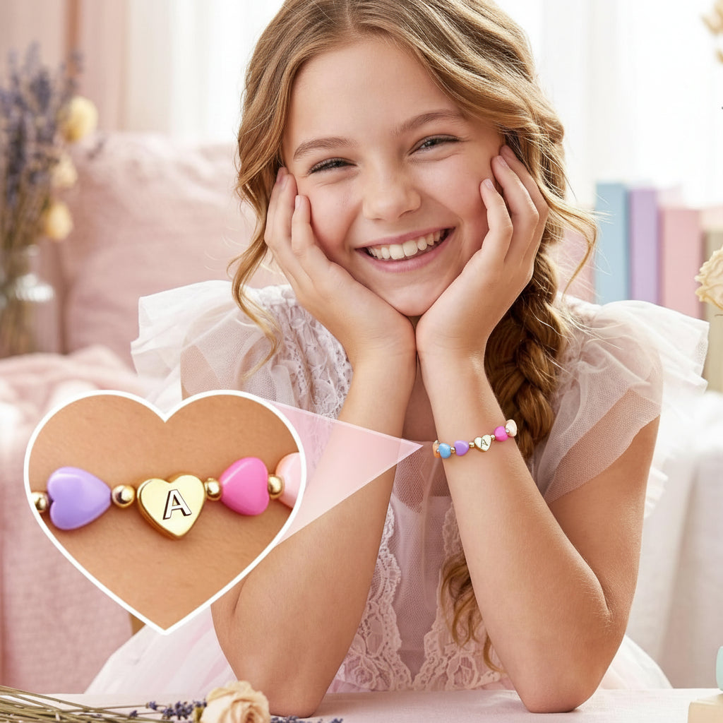 Customized Heart Charm Bracelet for Mother's Day Gift