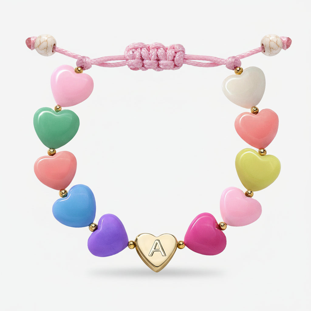 Customized Heart Charm Bracelet for Mother's Day Gift