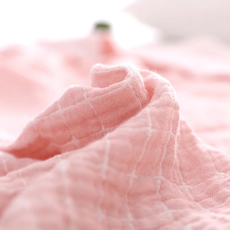 Lightweight Cotton Blanket - Breathable Casual Throw for All Seasons