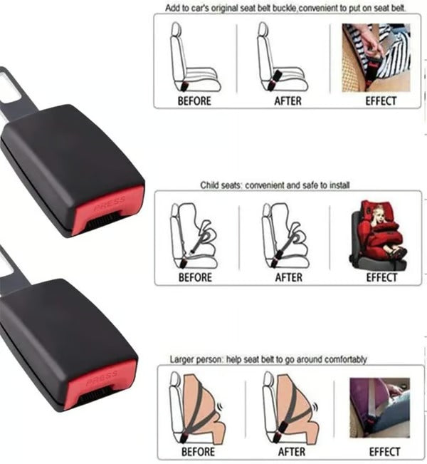Car Seat Belt Extender for Comfort and Safety – Quick Click Setup, Universal Fit