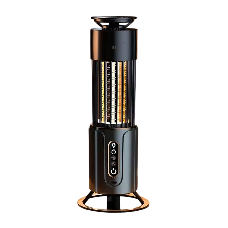 360° UV Light Indoor Bug Trap with Electric Grid – USB Rechargeable, 200m² Area, Night Light