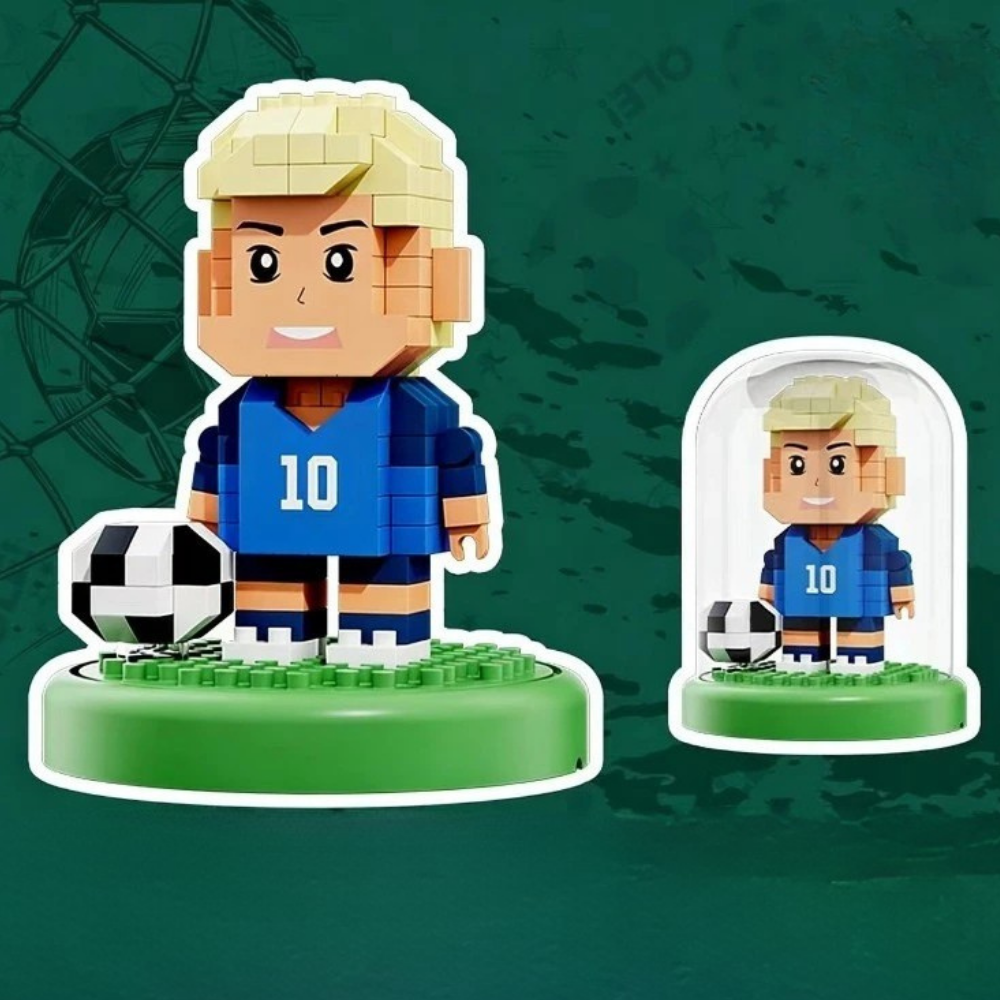 Mini Soccer Stadium Building Blocks Playset