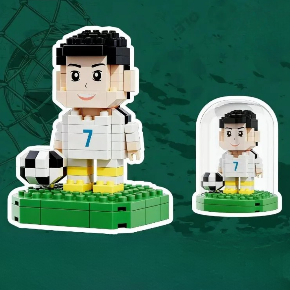 Mini Soccer Stadium Building Blocks Playset