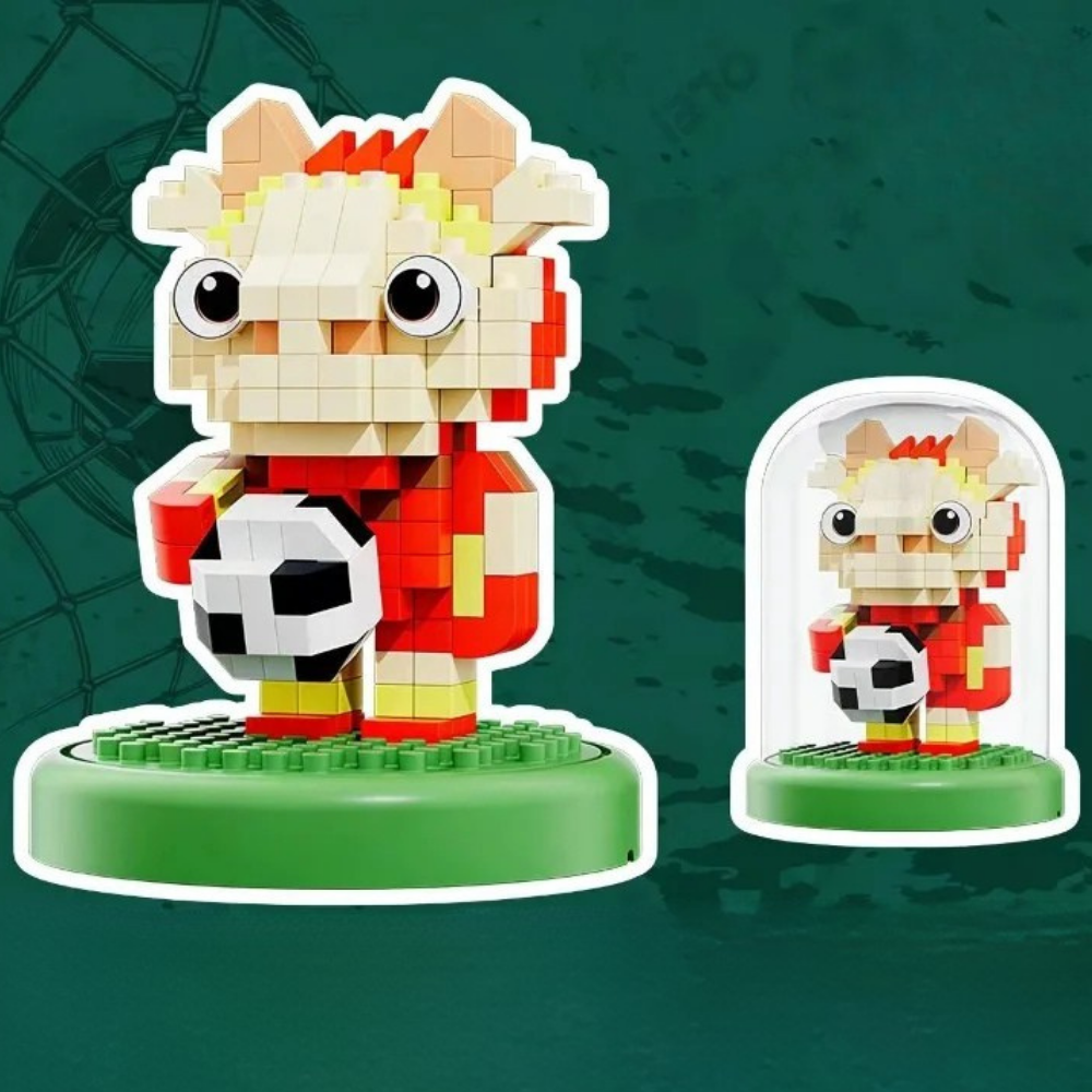 Mini Soccer Stadium Building Blocks Playset