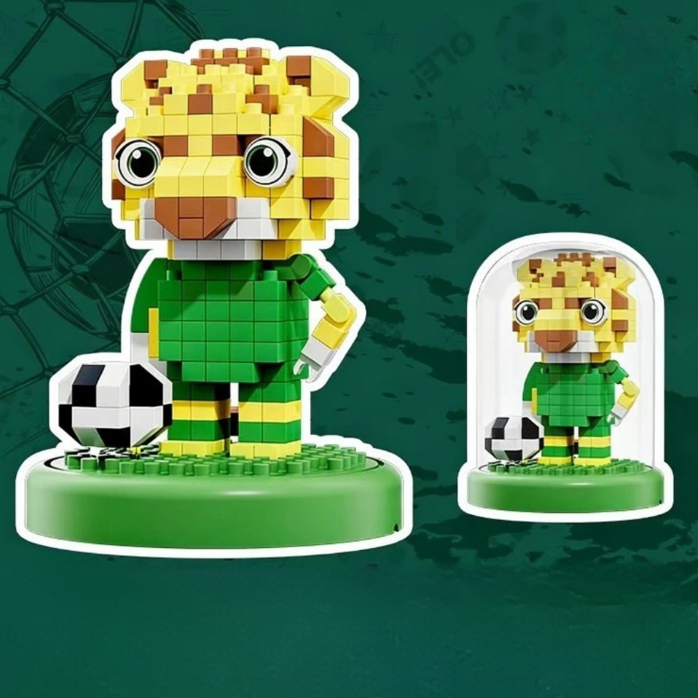 Mini Soccer Stadium Building Blocks Playset