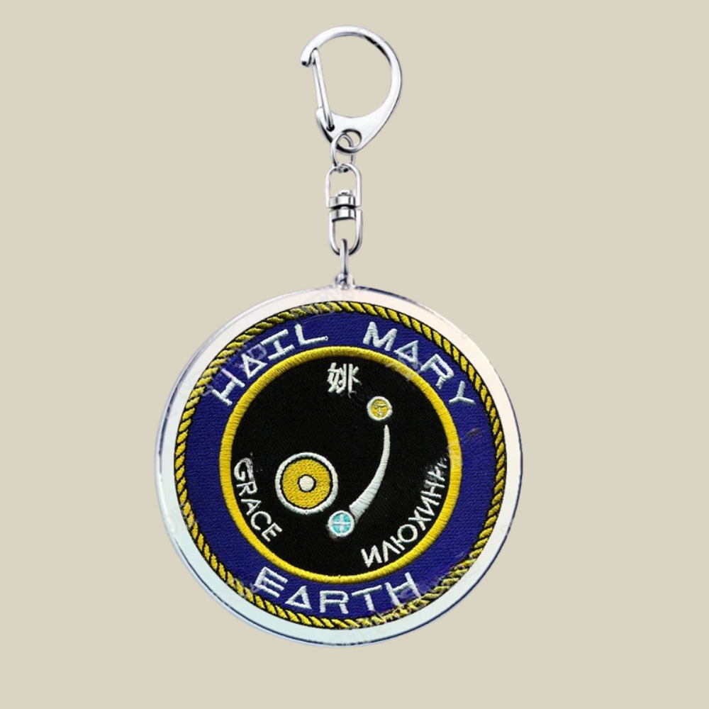 Charming Acrylic Keychain with Whimsical Cartoon Design