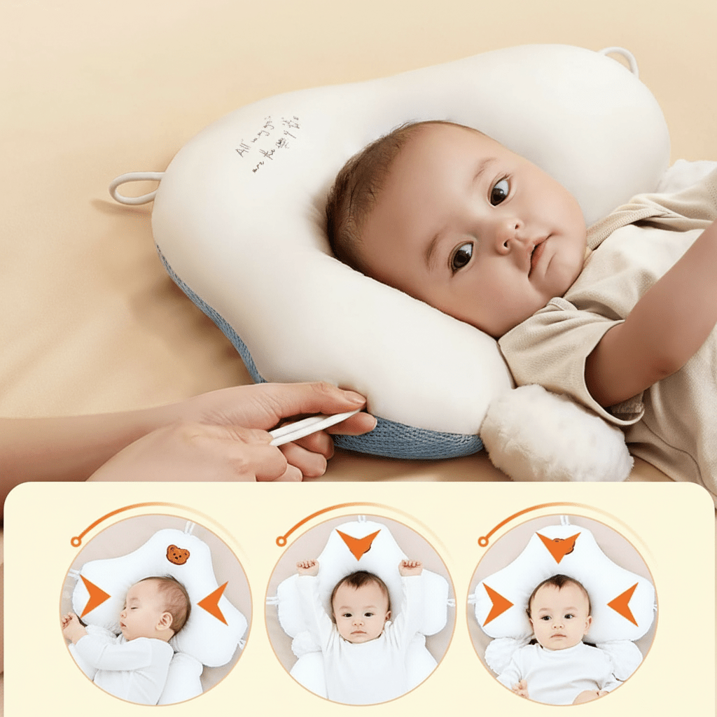 ComfortNest Organic Baby Pillow for Cozy Sleep and Neck Support