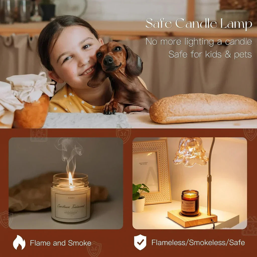 Elegant Electric Candle Melter with Adjustable Height