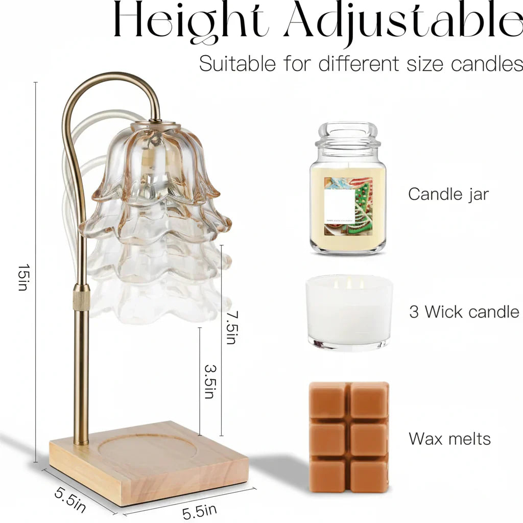 Elegant Electric Candle Melter with Adjustable Height