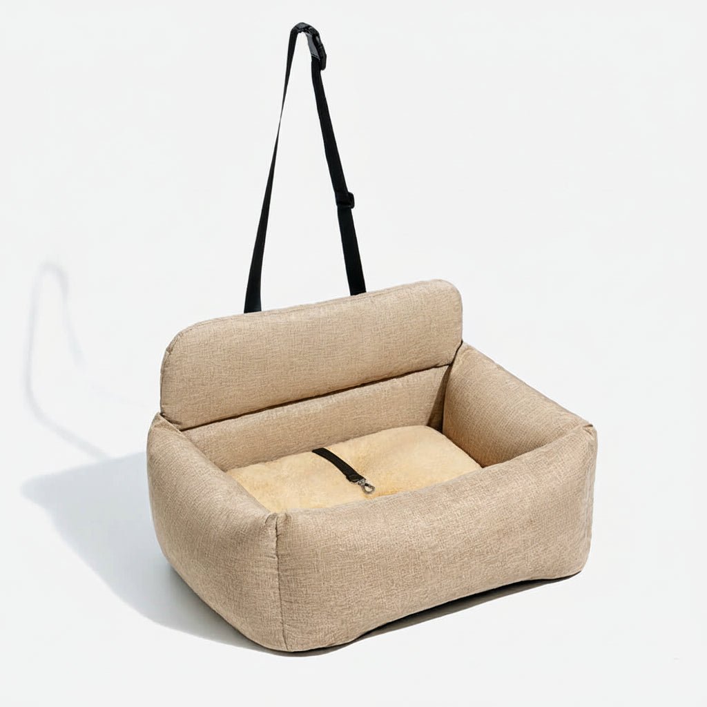 CozyPaws Extra Large Washable Dog Car Bed with Secure Fasteners