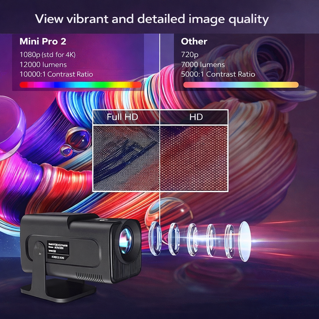 Ultra Compact 4K Projector for Ultimate Home Viewing