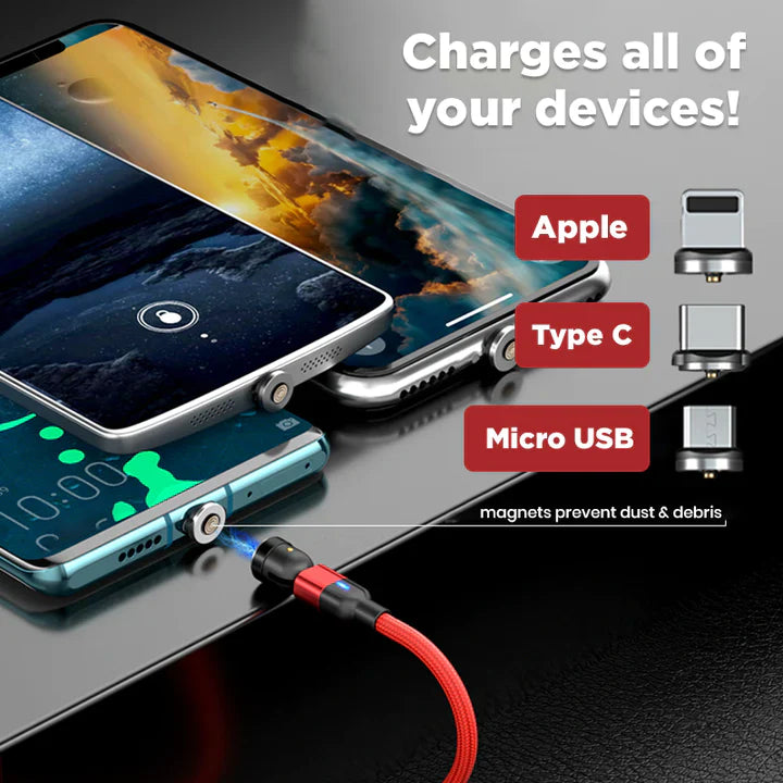 3.0 Charging Cable for iPhone, Android, and Type C Devices