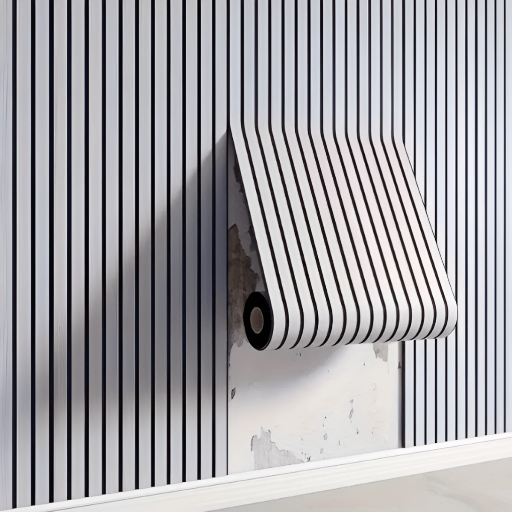 Textured Peel-and-Stick Wooden Wall Panels for Home Decor