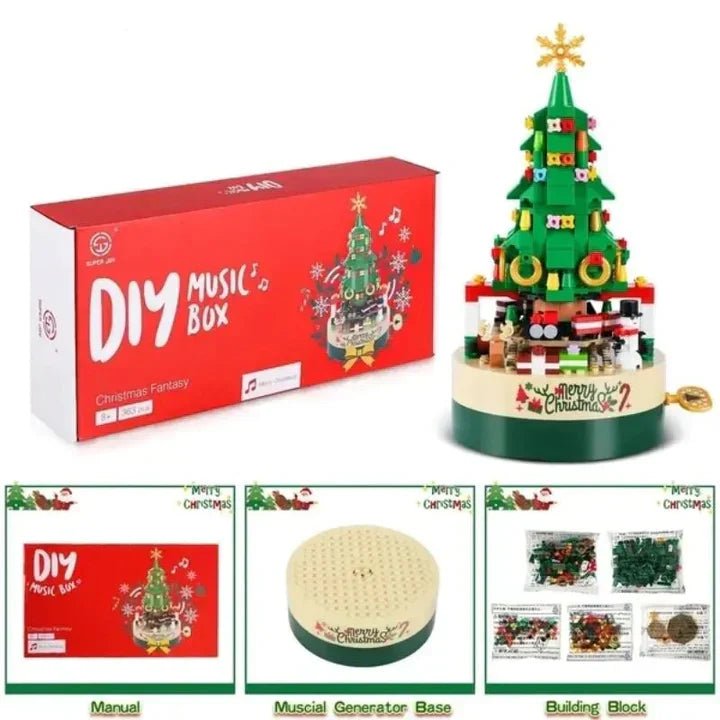 FestiveCraft Christmas Music Box Kit with Tree Design
