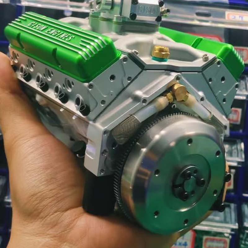 V8 Engine Assembly Kit with Functional Ignition System β Metal Components