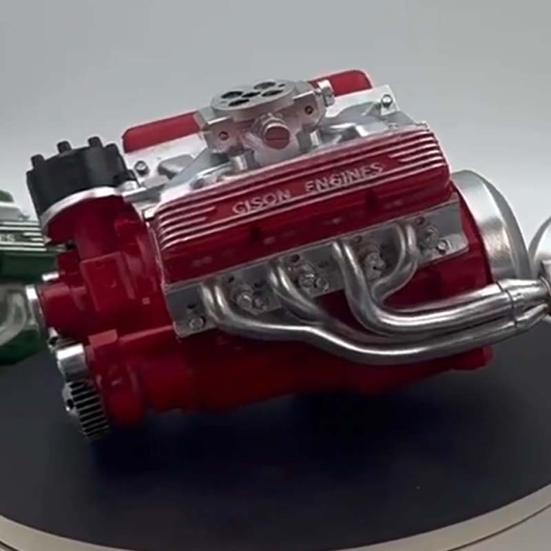 V8 Engine Assembly Kit with Functional Ignition System β Metal Components