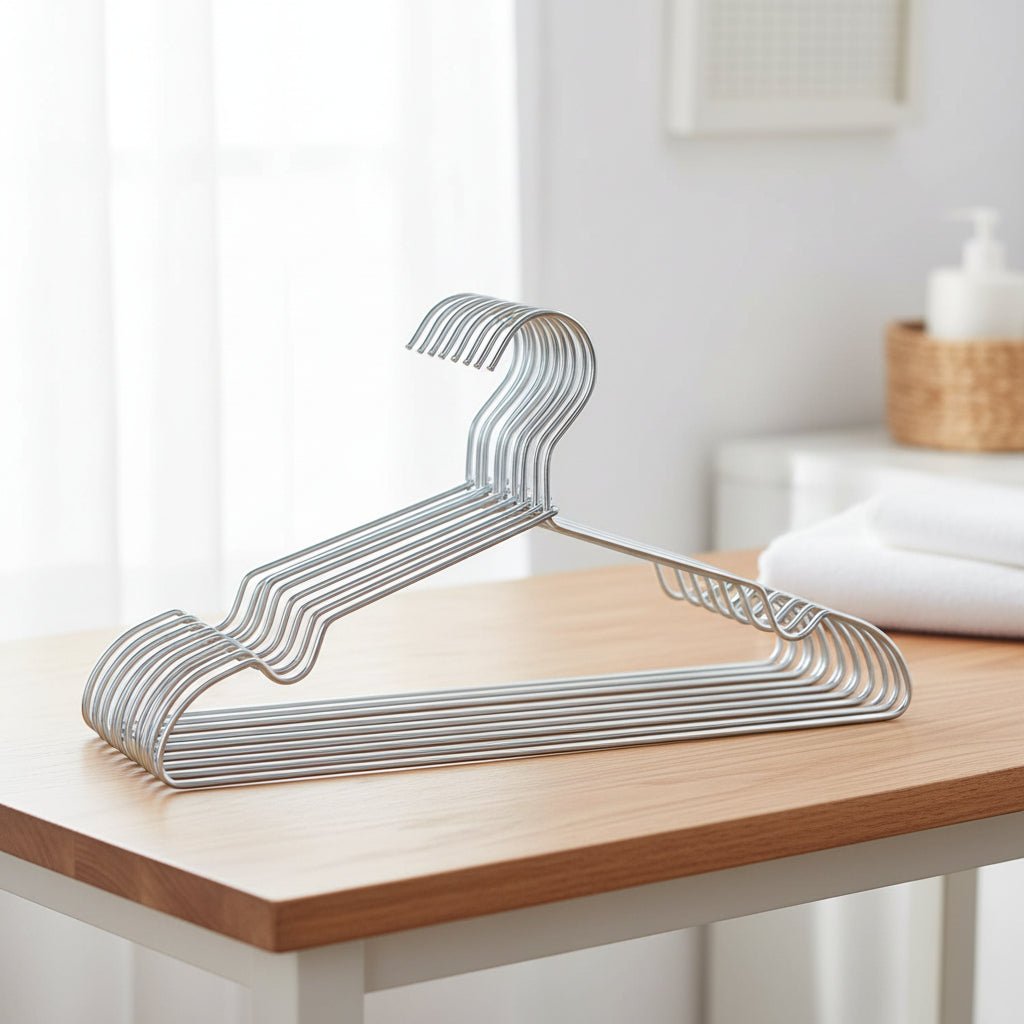 Space-Saving Aluminum Hangers for Efficient Organization