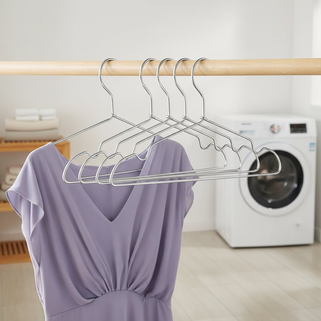 Space-Saving Aluminum Hangers for Efficient Organization