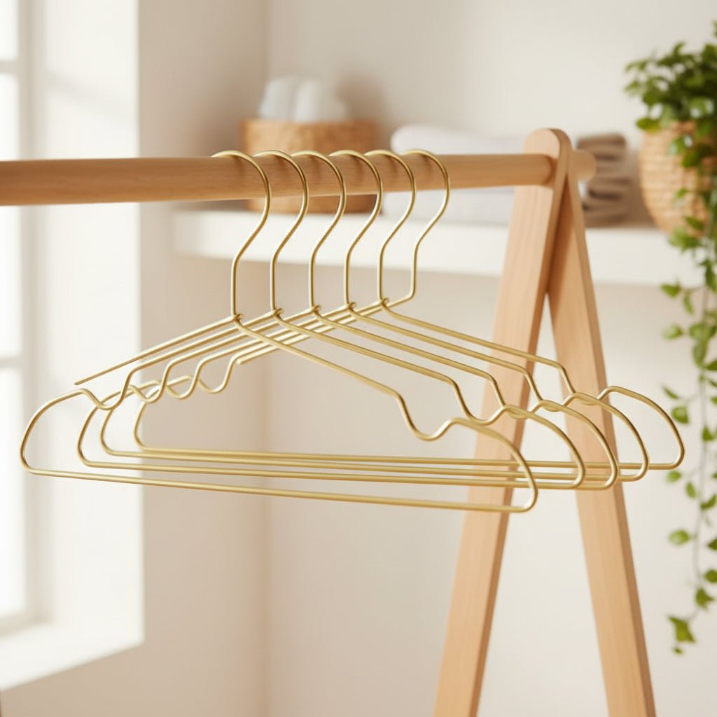 Space-Saving Aluminum Hangers for Efficient Organization