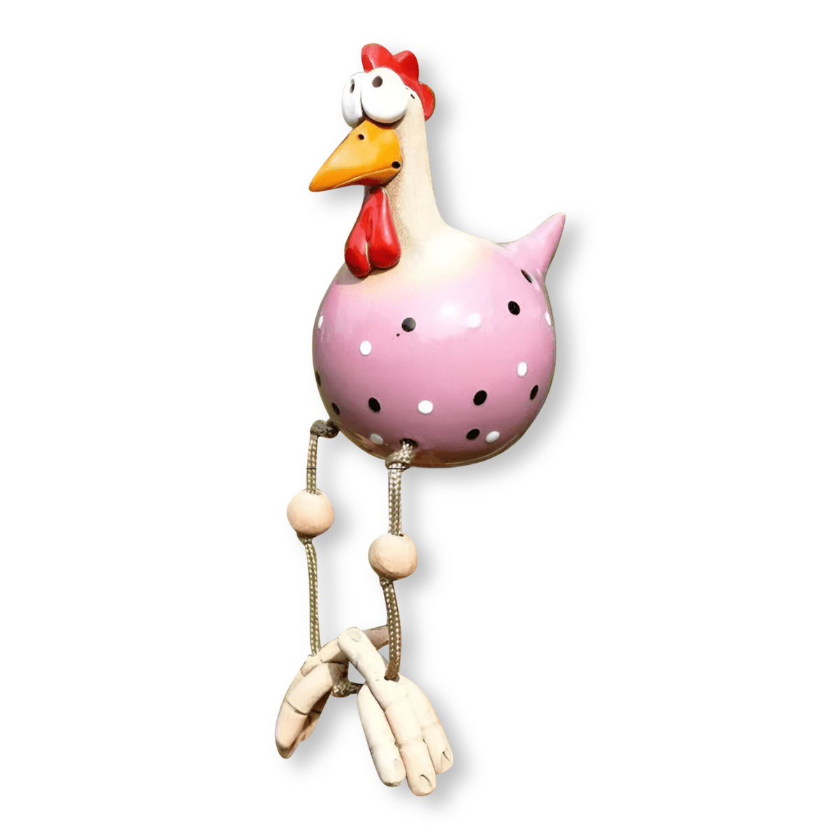 Whimsical Resin Chicken Sculpture for Outdoor Charm