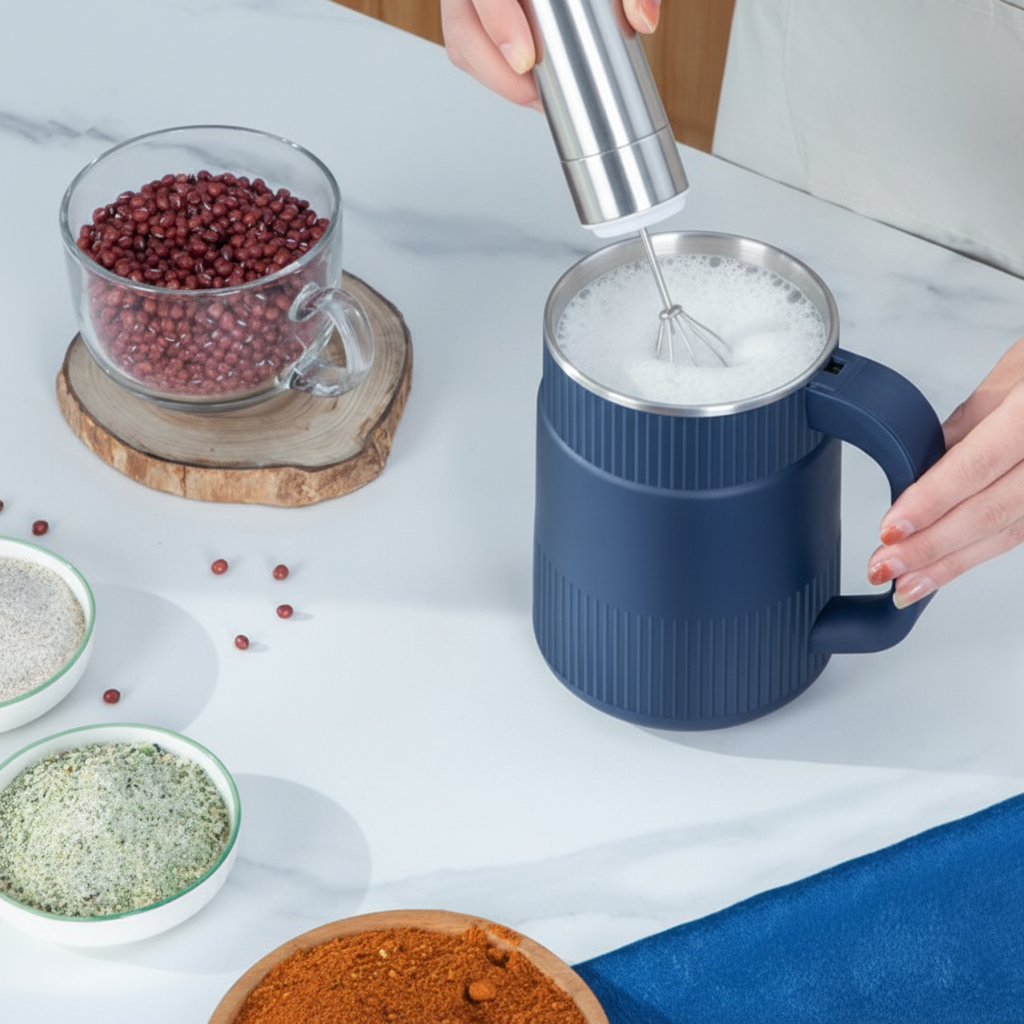 Compact Electric Grain Mill for Baking and Coffee Needs