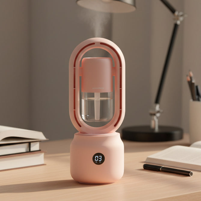 CoolBreeze Bladeless Fan with Humidifier and Mood Light