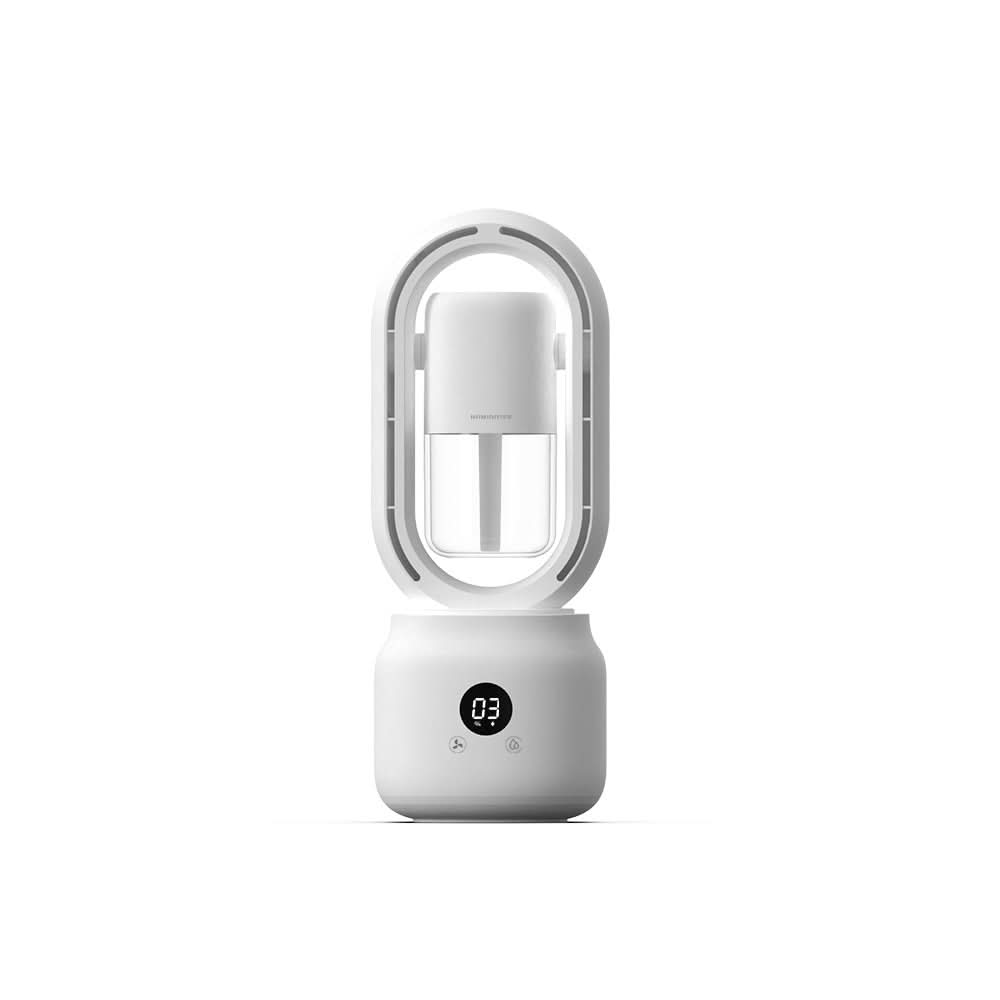 CoolBreeze Bladeless Fan with Humidifier and Mood Light