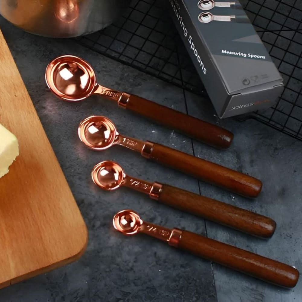 Luxora Elite Measuring Set in Stainless Steel with Copper Finish