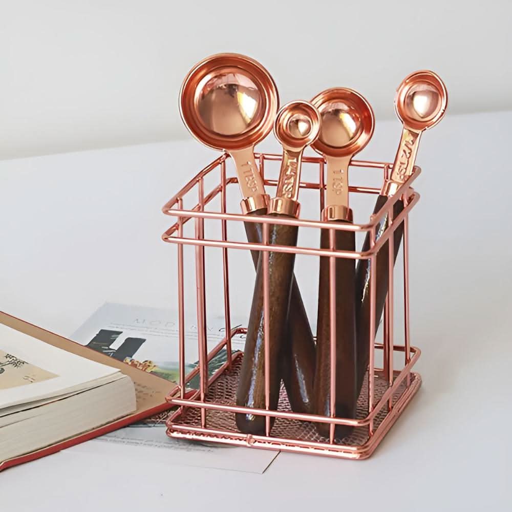 Luxora Elite Measuring Set in Stainless Steel with Copper Finish