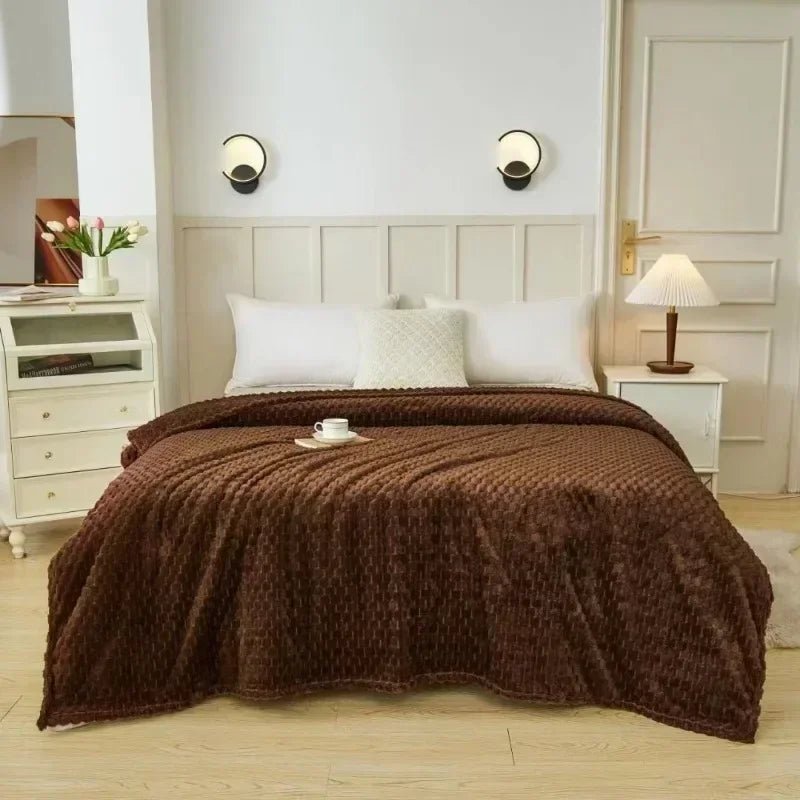 SnuggleSoft Plush Fleece Throw for Ultimate Comfort