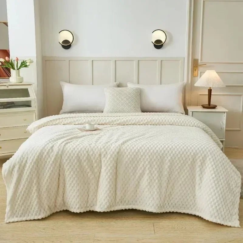 SnuggleSoft Plush Fleece Throw for Ultimate Comfort