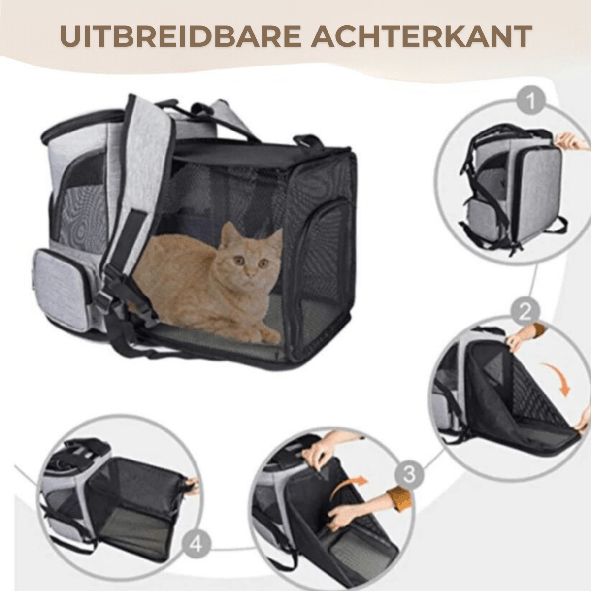 FelineVoyager Cozy Cat Carrier with Clear View Panel