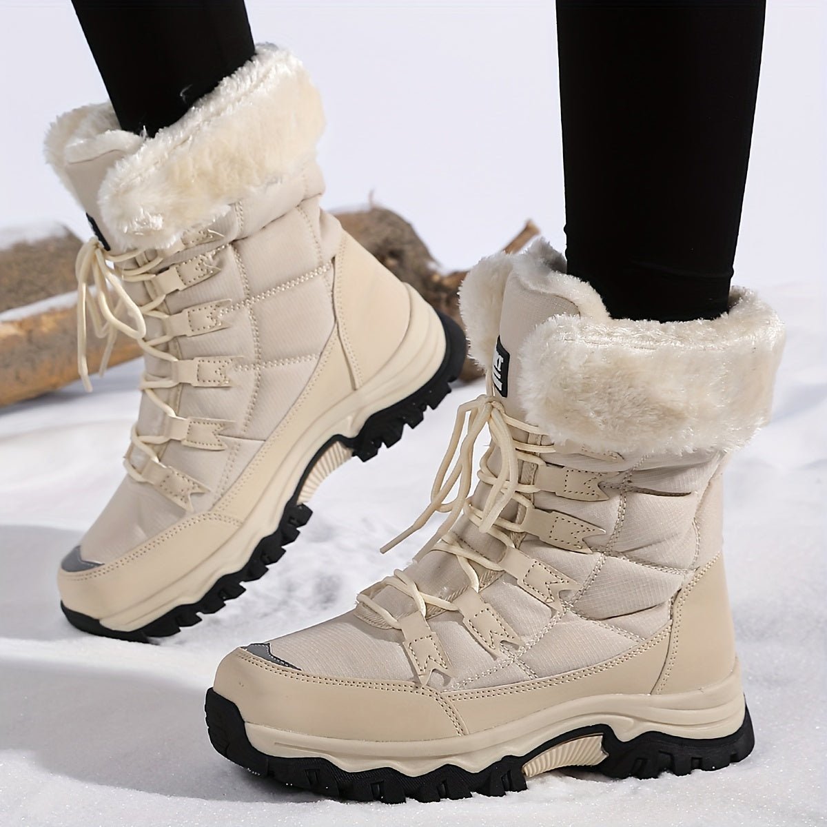 ChicWarm Women's Winter Ankle Boots with Plush Comfort and Grip