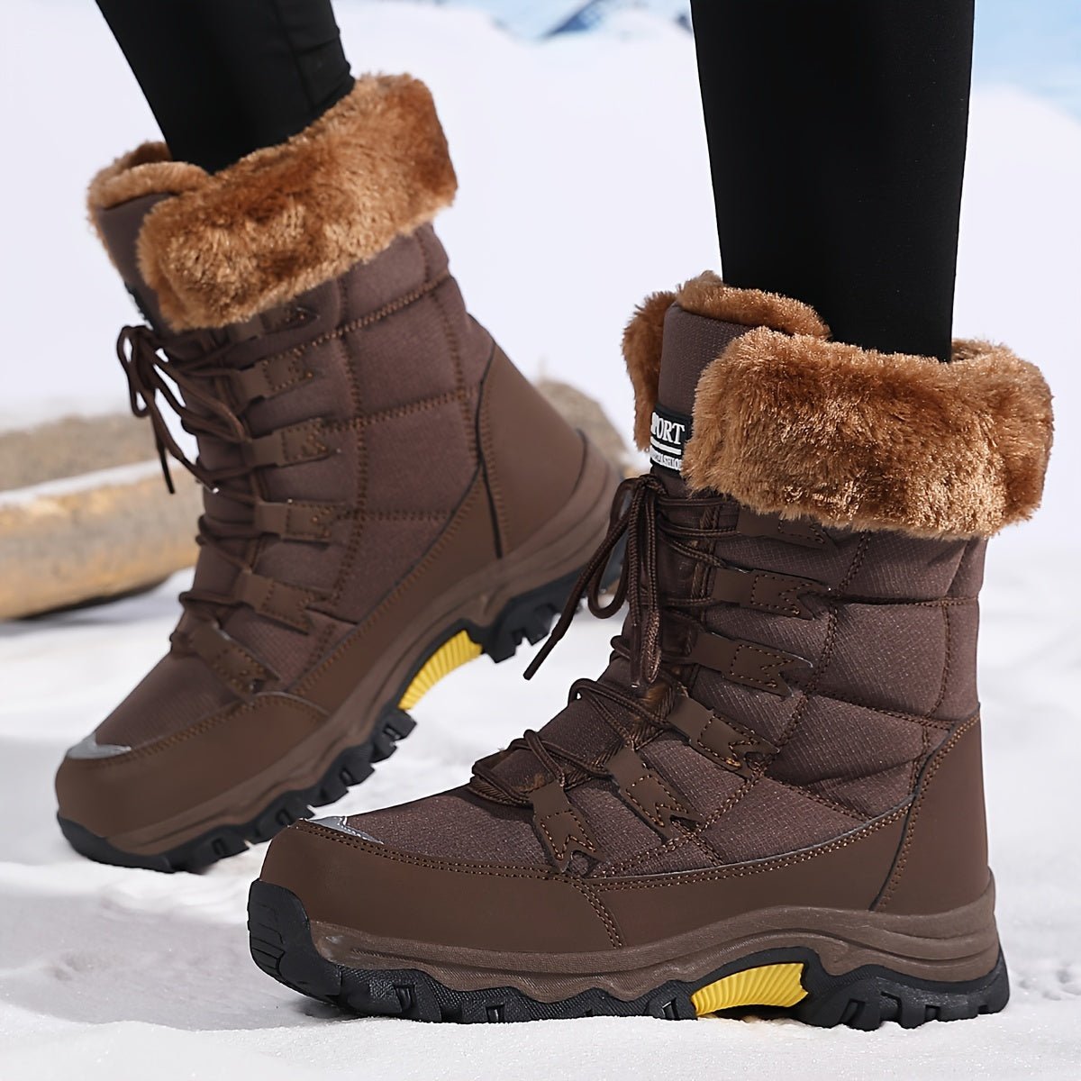 ChicWarm Women's Winter Ankle Boots with Plush Comfort and Grip