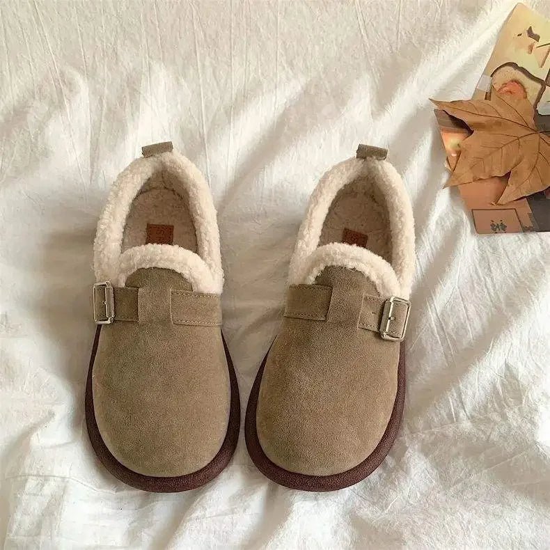 WarmStep Classic Slip-On Sneakers with Plush Fleece Lining