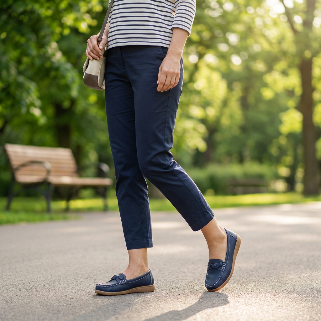 Women’s Easy-On Comfort Loafers, Everyday Casual Footwear