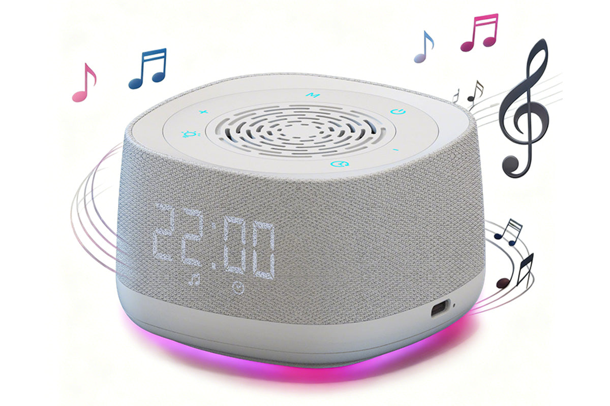 White Noise Sound Machine with Alarm and Breathing Light for Relaxation