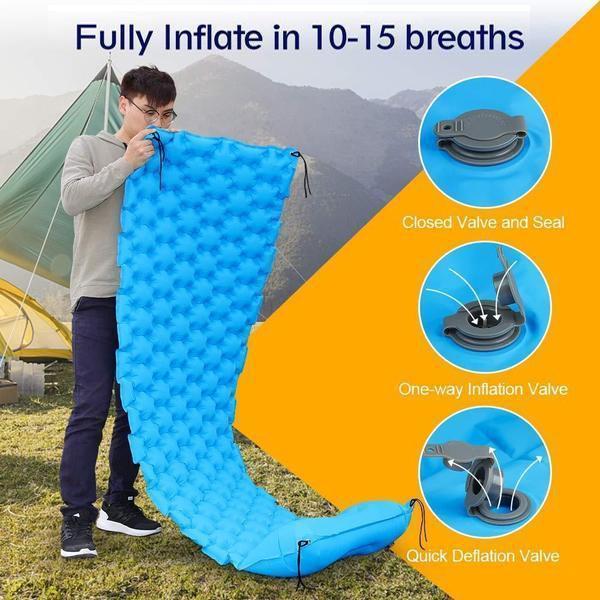 Portable Inflatable Camping Mattress – Waterproof with Simple Inflation